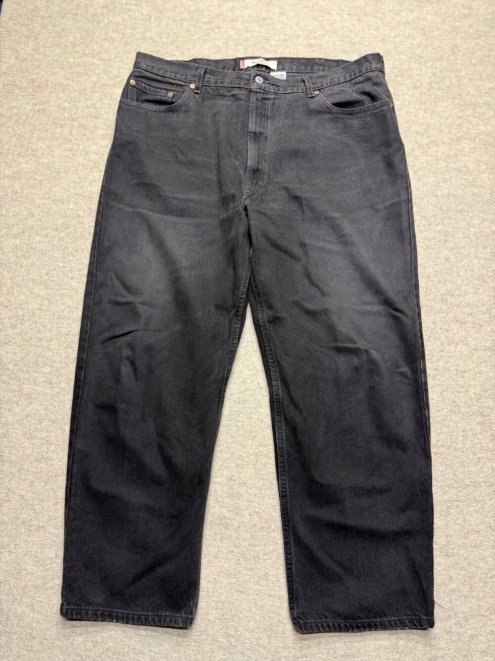 Levi's Relaxed Fit 550 Black Denim Jeans Lot Straight Leg Baggy Classic Men 44 - Picture 2 of 8